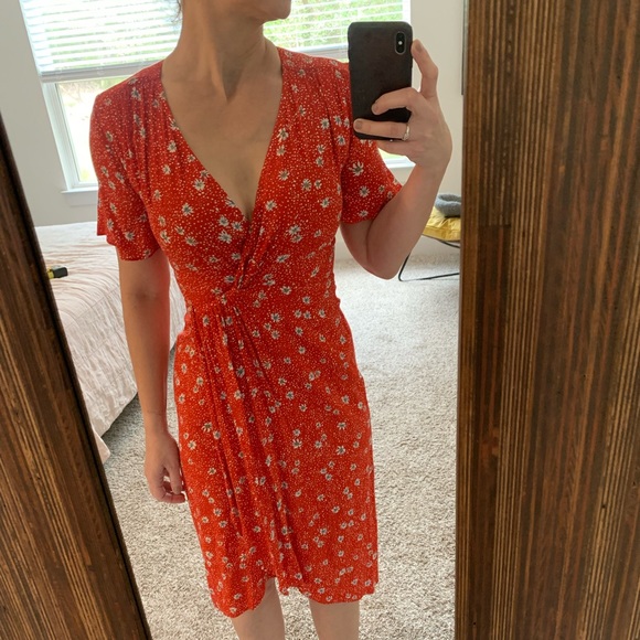 NWT KACHEL x Anthropologie Faux Wrap Dress - Picture 1 of 10